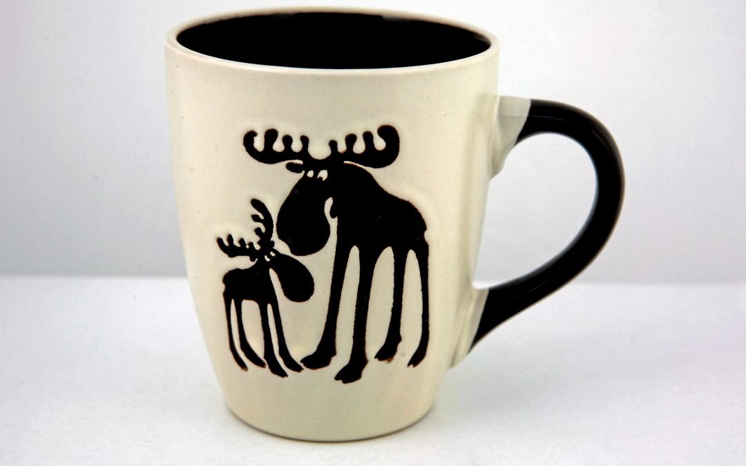 Mugg Två Älgar